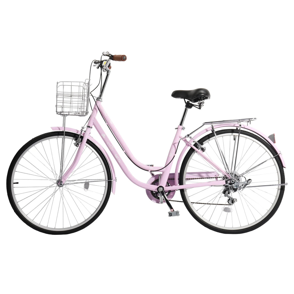 Pink 26in 7 Speed City Bike O36684