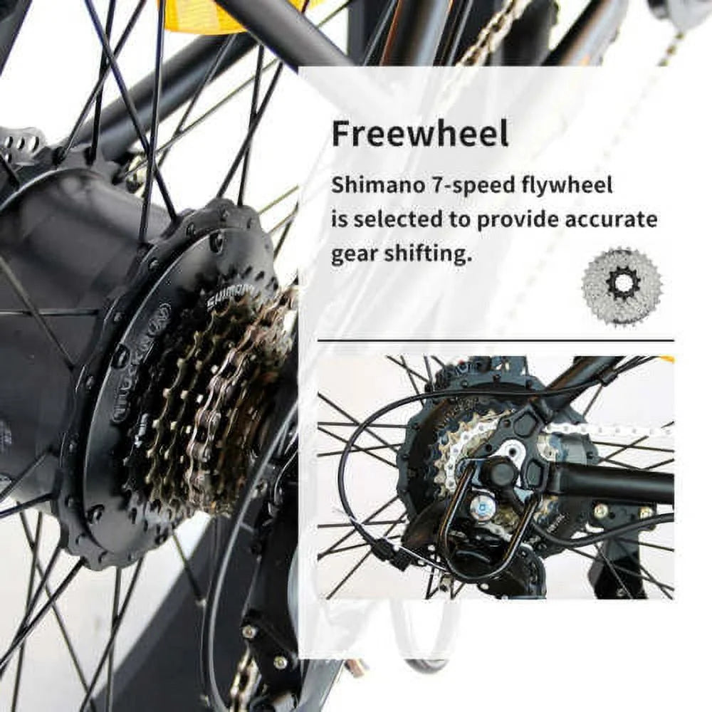 749W 48V 13AH Electric Mountain Bike with Rack L32260