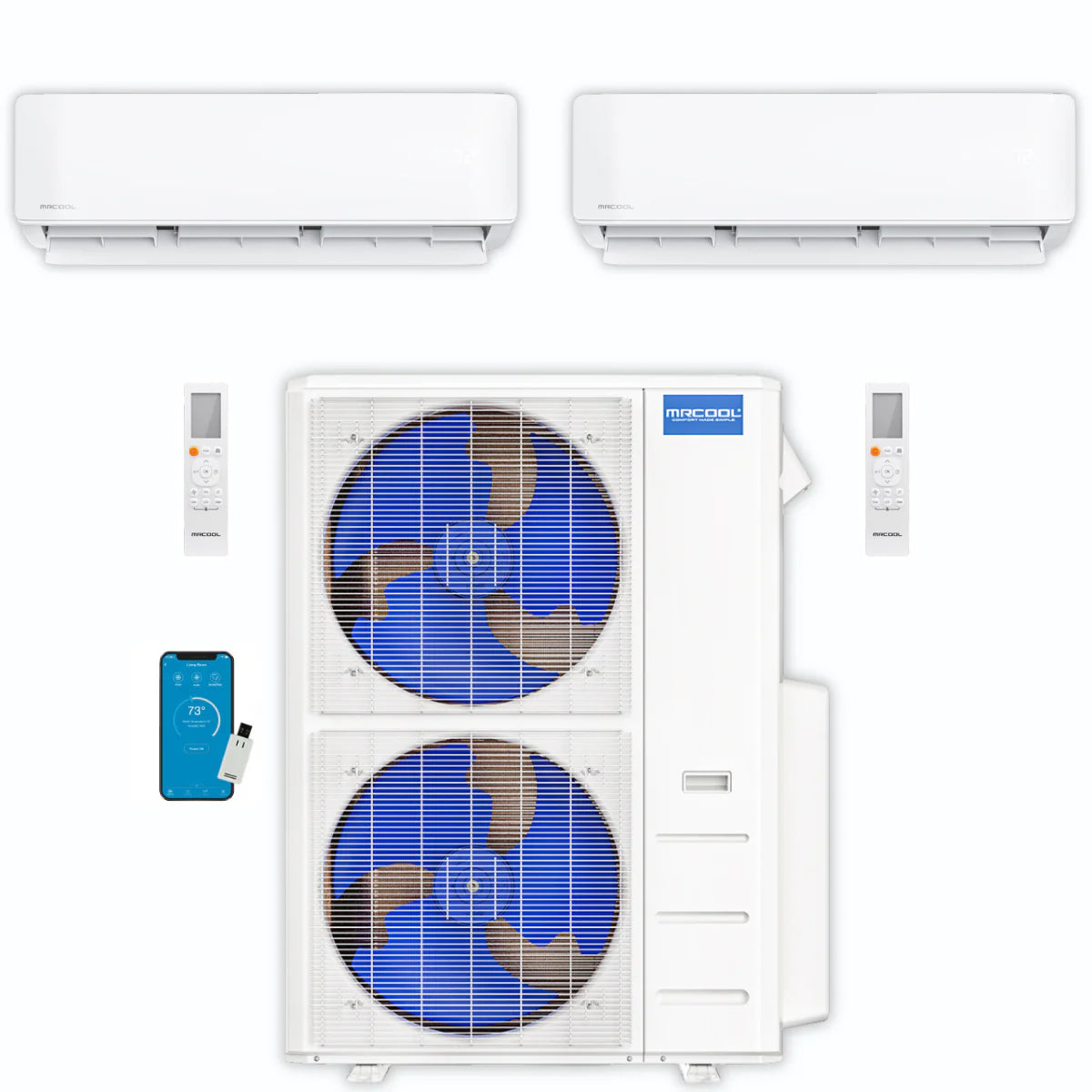 48,000 BTU 2 Zone Ductless Air Conditioner and Heat Pump B370408