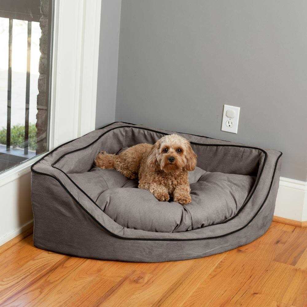 Overstuffed Corner Dog Bed W4284
