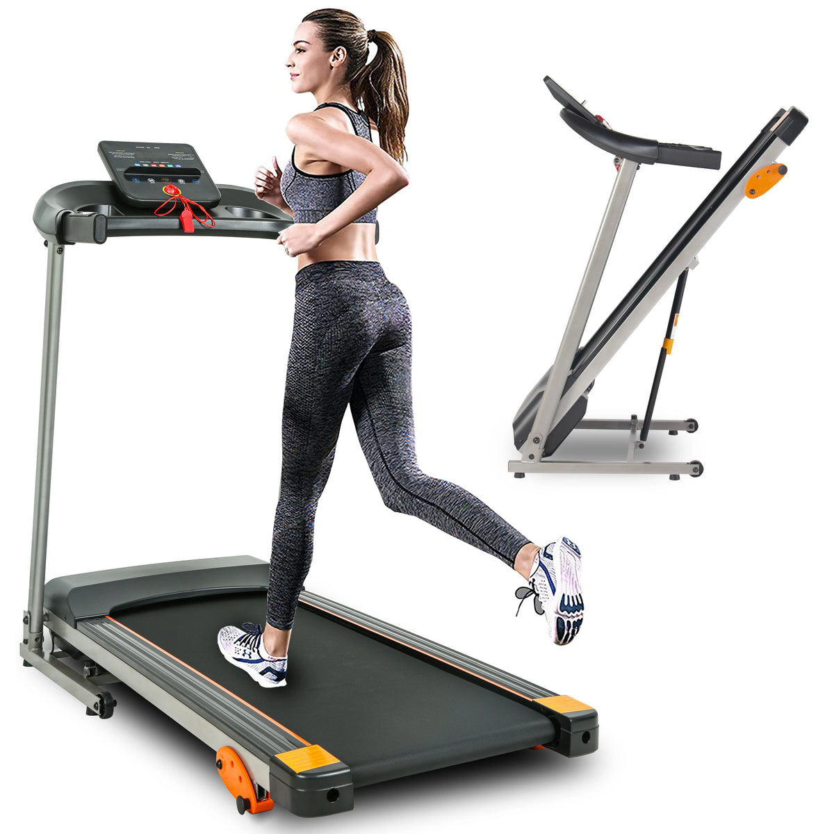 Folding Treadmill with Adjustable Incline N131687