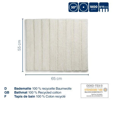 Silver Grey Bathmat P5990