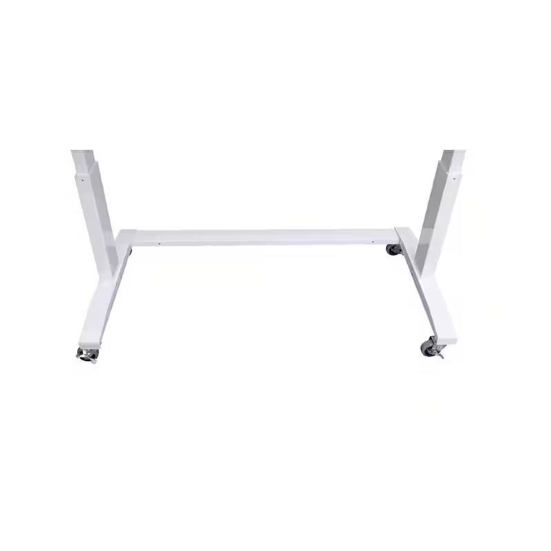 White Adjustable Height Worktable with 2 Drawers A83960