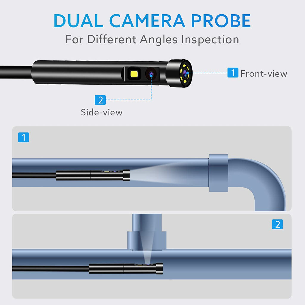 1080P Dual-Lens Borescope with 5 IPS Screen R5498