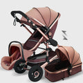 3 in 1 Baby Stroller with Car Seat Brown F861