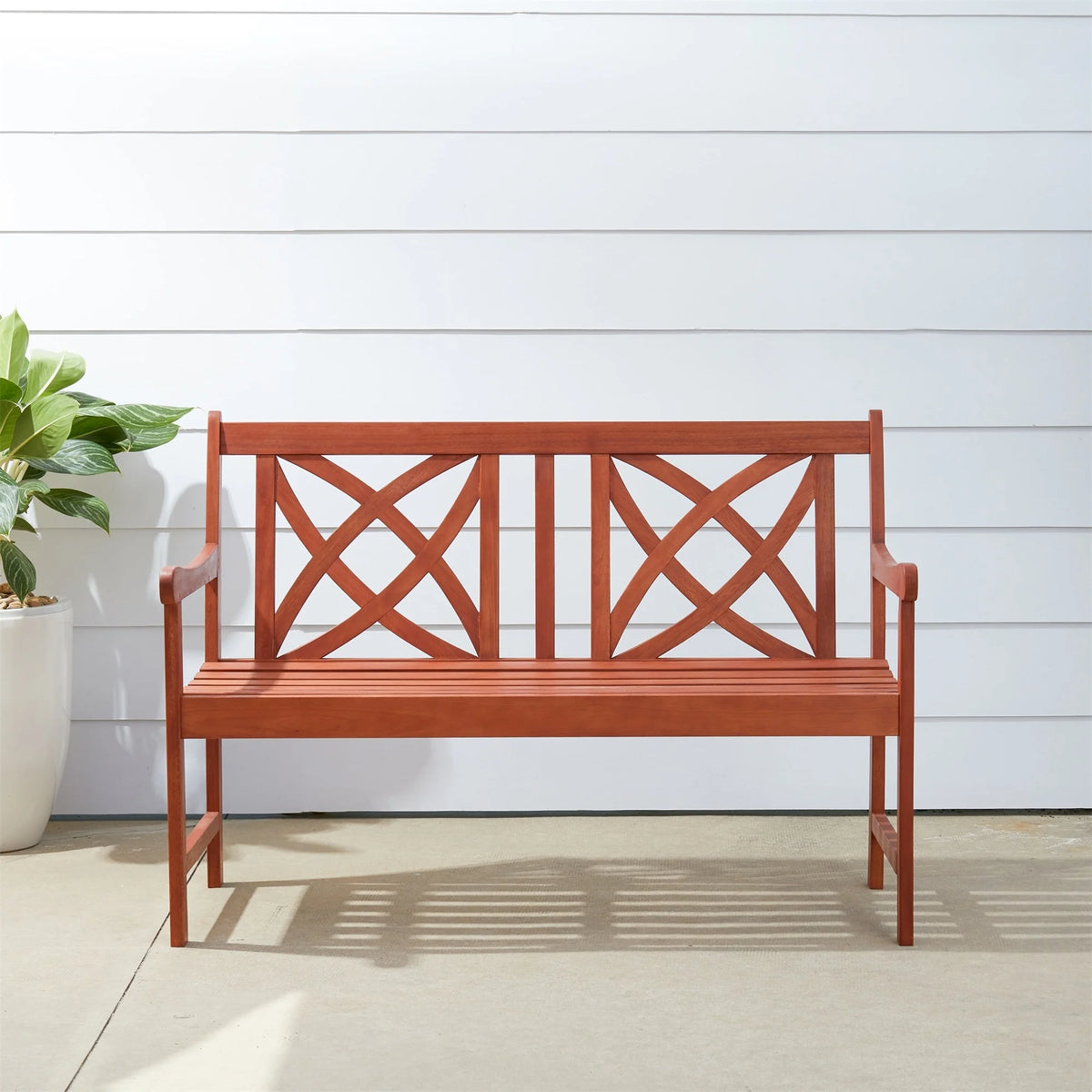 Outdoor Patio Wood Garden Bench V6601
