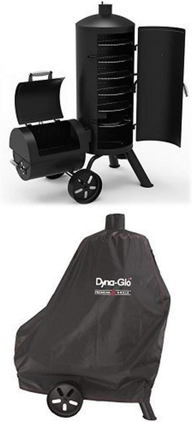 Heavy-Duty Vertical Offset Charcoal Smoker & Grill N357