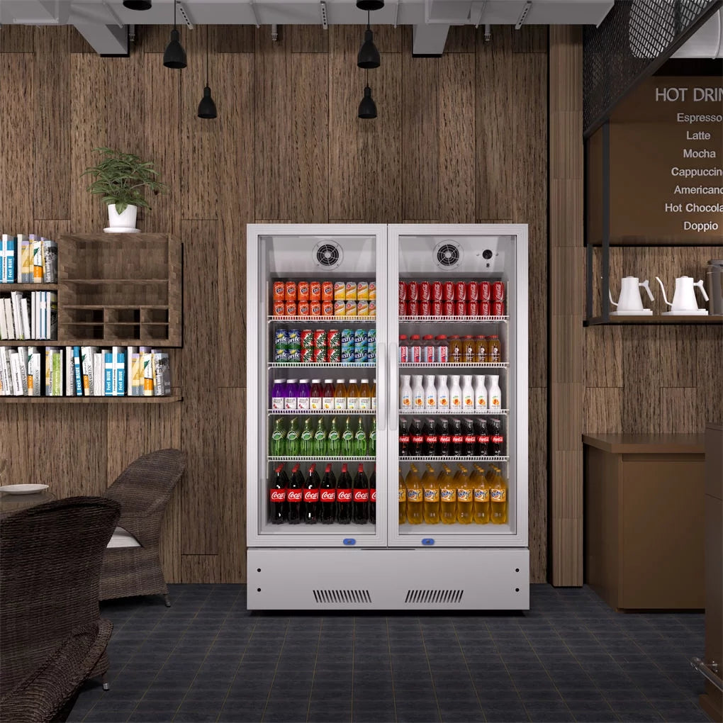 17 Cu.Ft Glass Door Upright Beverage Cooler L9769