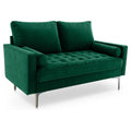Green Velvet Loveseat A1400