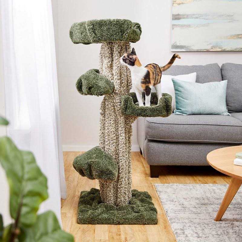 49-in Tree-Shaped Wooden Cat Tree R96215