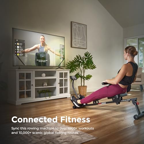 Compact Adjustable Rowing Machine with 12 Levels of Resistance K38229