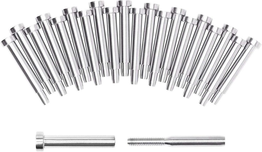 20 Pack Stainless Steel Cable Railing Hardware I58073