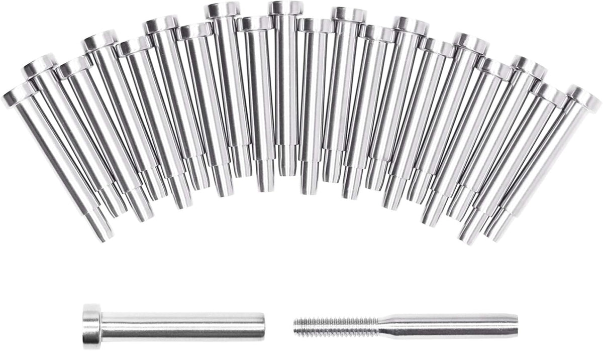 20 Pack Stainless Steel Cable Railing Hardware I58073