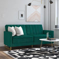 Green Velvet Coil Futon H980427