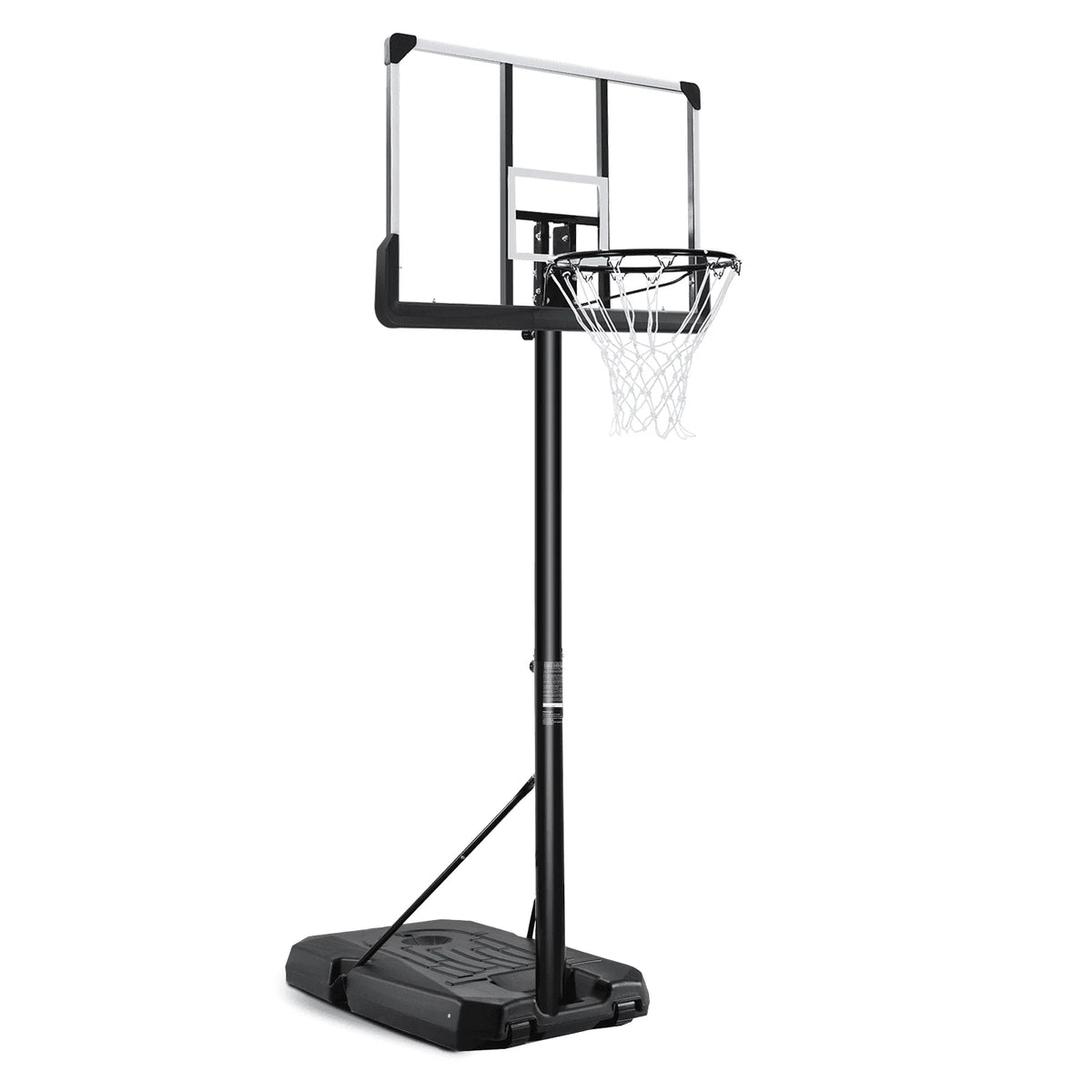 Portable Adjustable Basketball Hoop with 44 inch PVC Backboard N98242