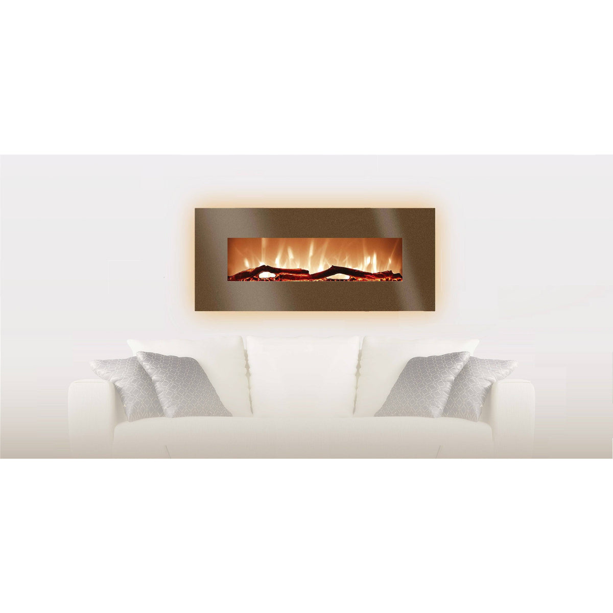 48 in. Curved Wall Mount Electric Fireplace B159010