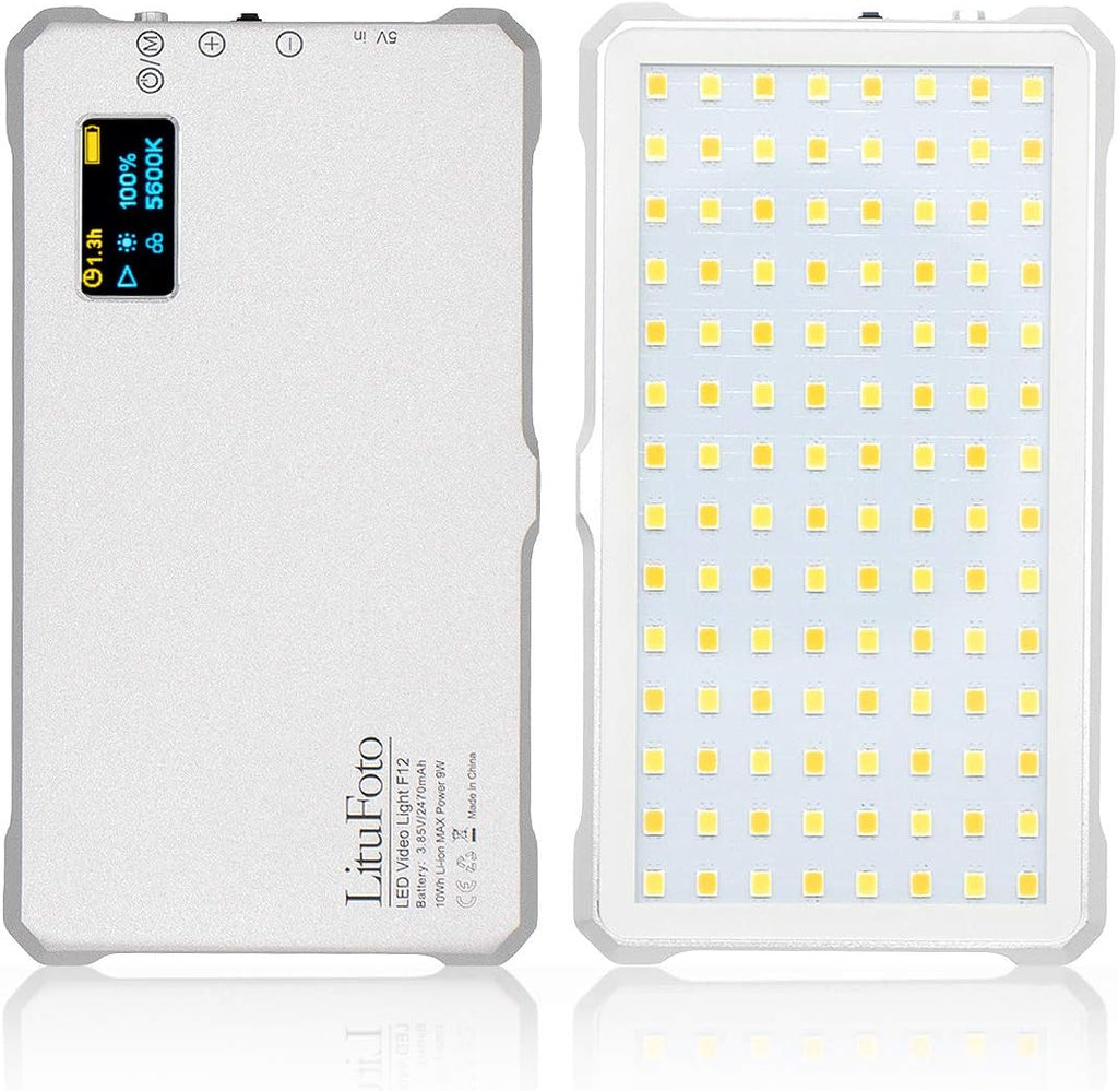 Camera Light LED Video Light 3200K-5600K Portable Light with OLED Display K71025