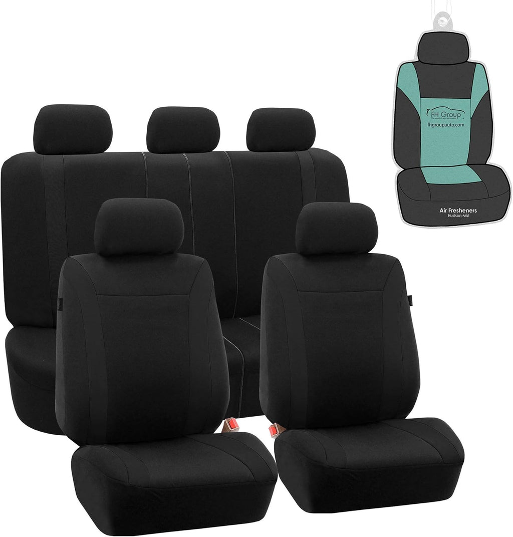 Full Set Flat Cloth Car Seat Covers with Split Bench Z342