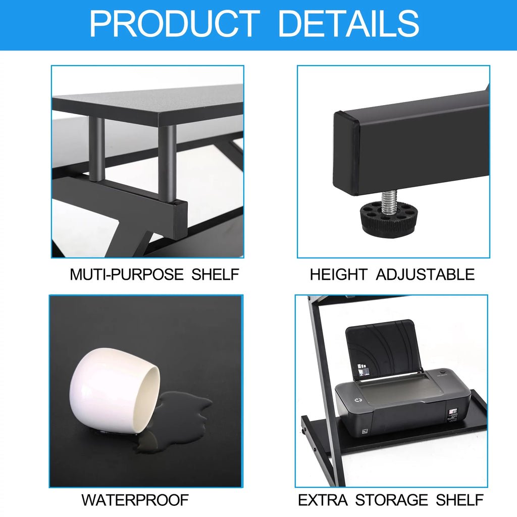 27-Inch Computer Desk with Monitor Shelf M8486