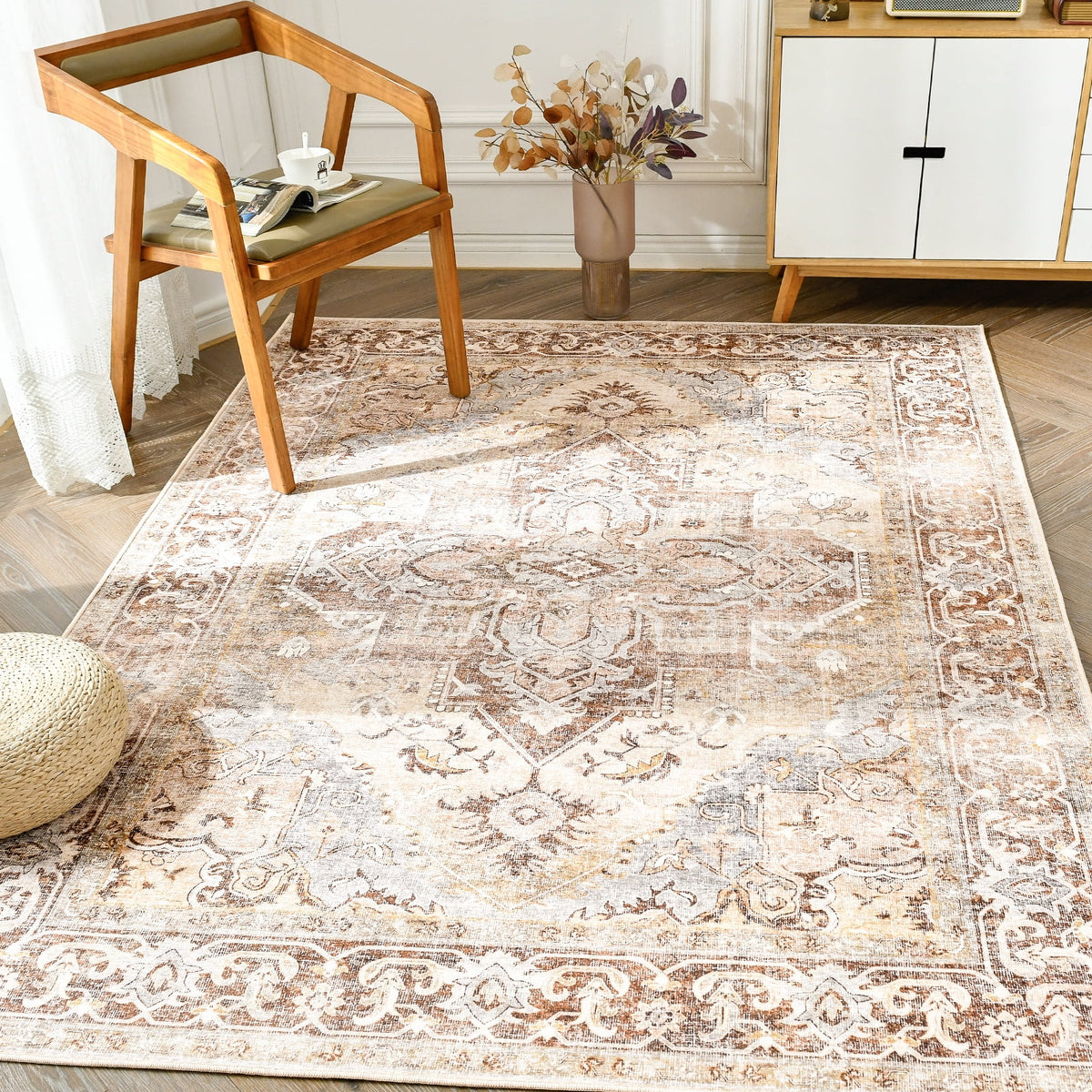 Traditional 6x9 Foldable Oriental Area Rug P420