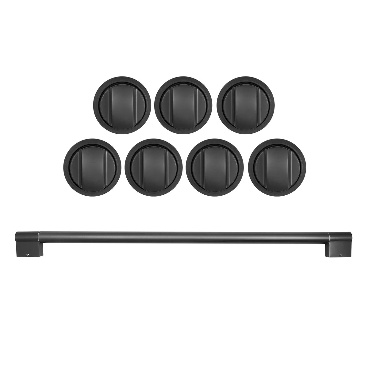 Brushed Black Handle and Knob Set Q833897
