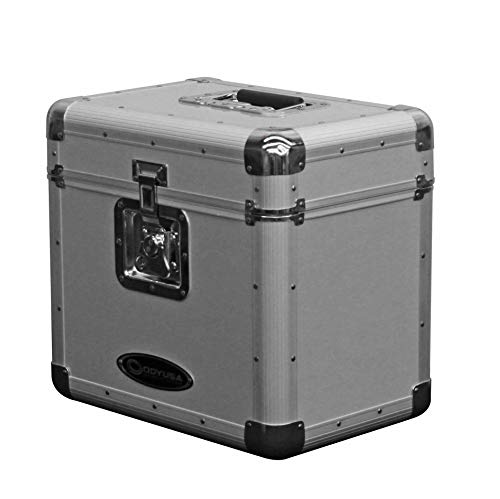Black Stackable Record Utility Case for 70 12" Vinyl Records O6956