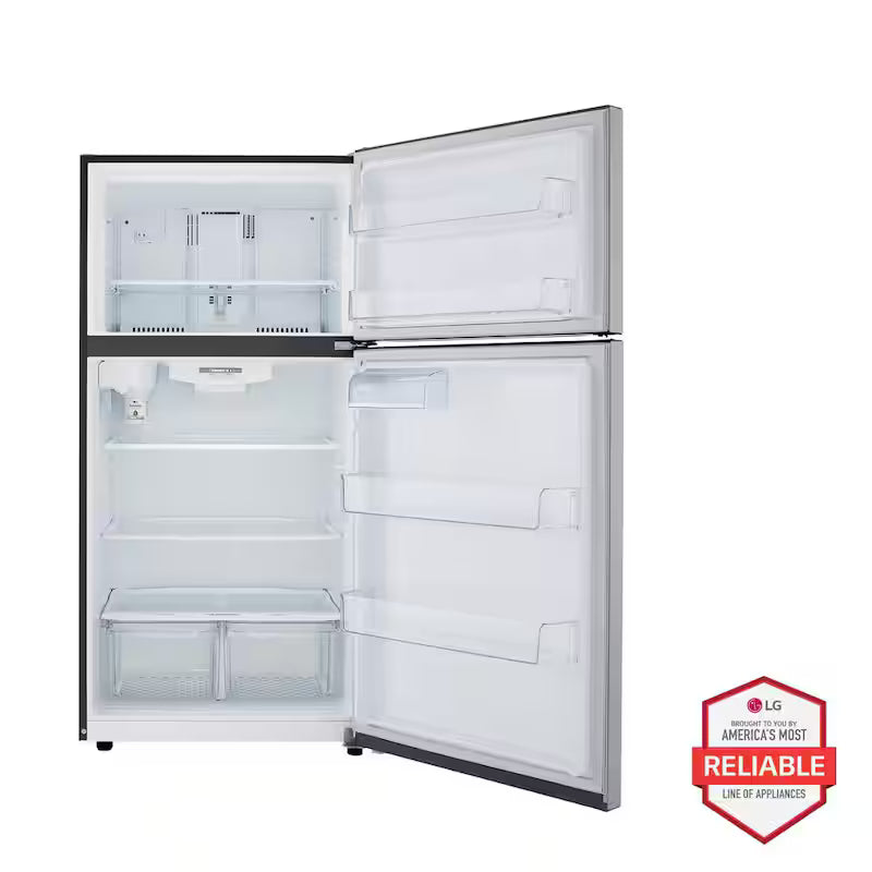 33 in. W 24 cu. ft. Top Freezer Refrigerator in Stainless Steel R90157