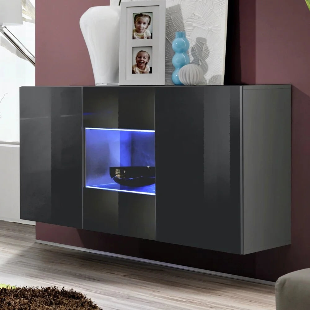 Wall Mounted Floating Sideboard Oak T15365