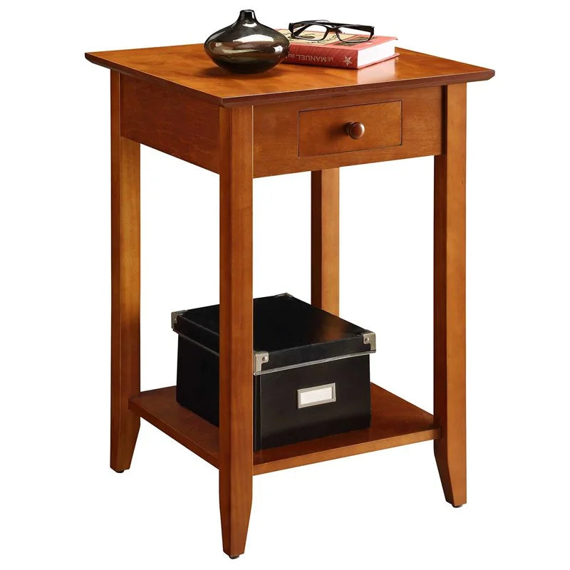 2 Piece Coffee Table and Set of 2 End Table Set in Cherry Q7748