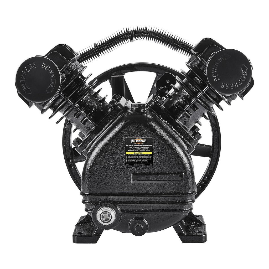 2 HP 155 PSI Cast Iron Air Compressor Pump O30015
