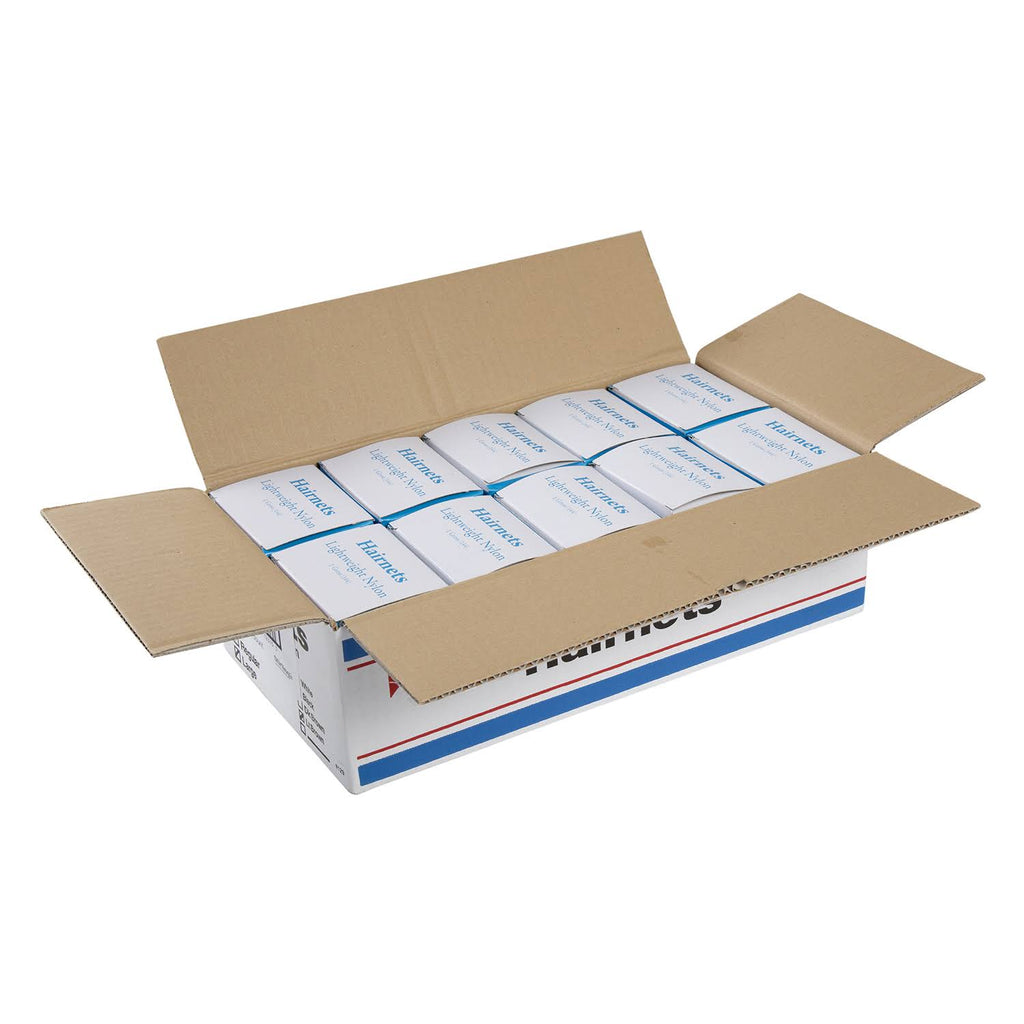 Light Brown Lightweight Nylon Hairnet, Case of 1440 W160