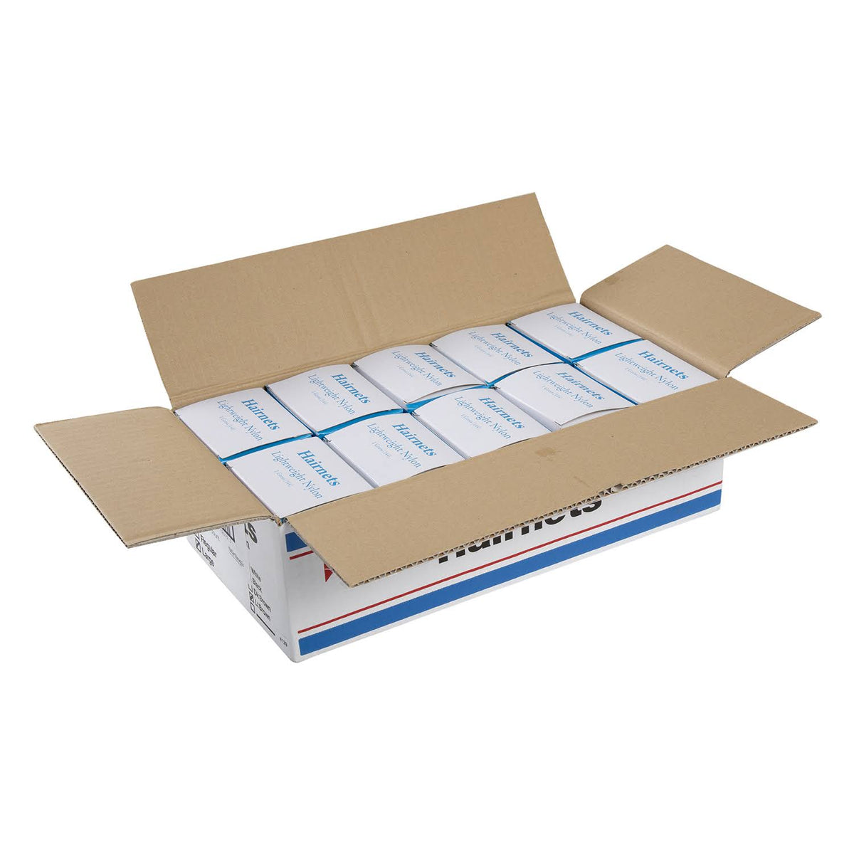 Light Brown Lightweight Nylon Hairnet, Case of 1440 W160