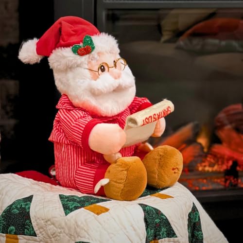 Animated Singing Dancing Santa Claus Plush Toy 12 inches L1900