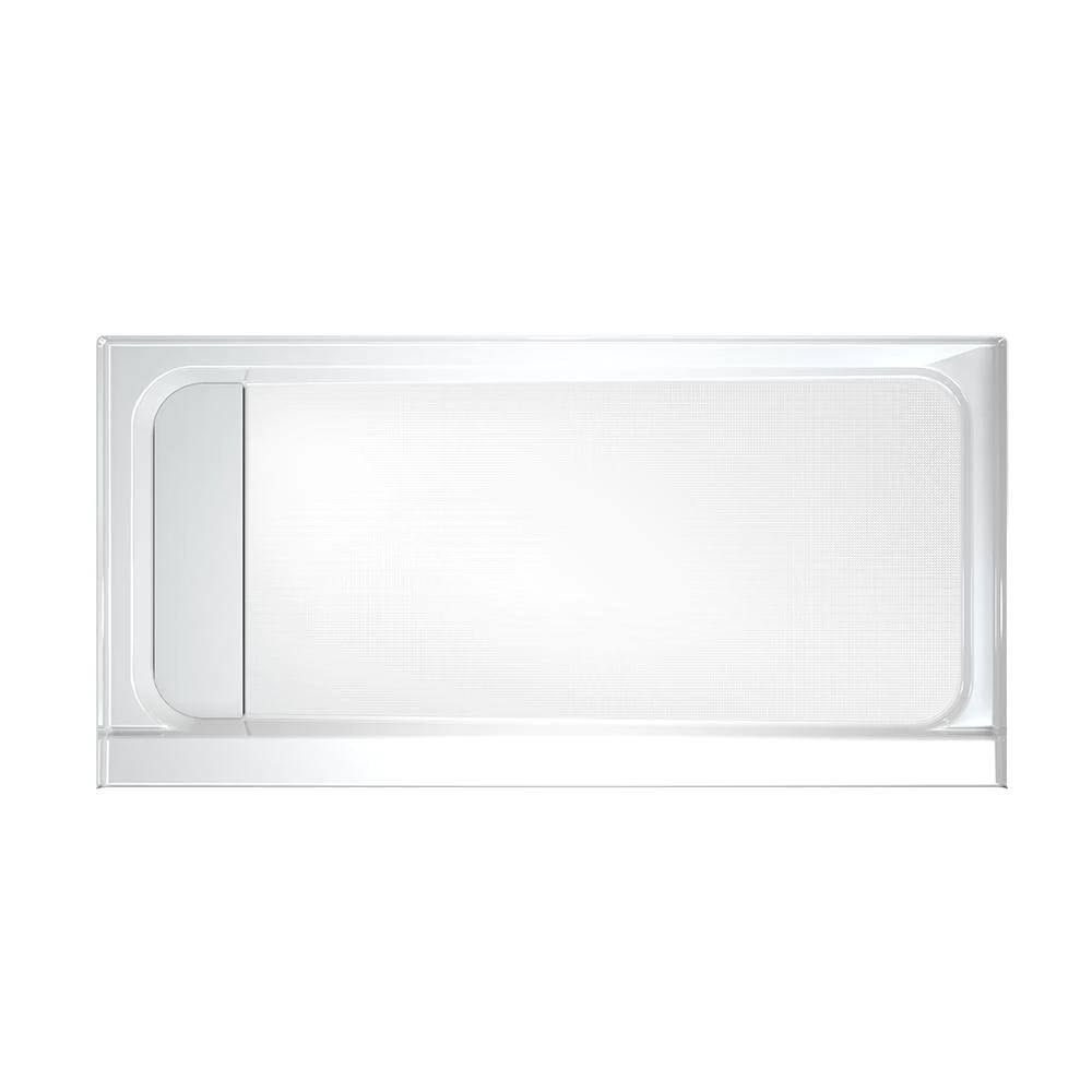 60x22 x 30x22 Rectangular Shower Pan with Single L White Y359430