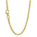 10k Yellow Gold 1.7 mm Rope Chain 24 Inches Z467