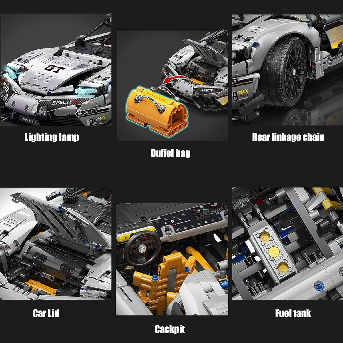 Sports car Building Block Kits 3508 Pieces M81564