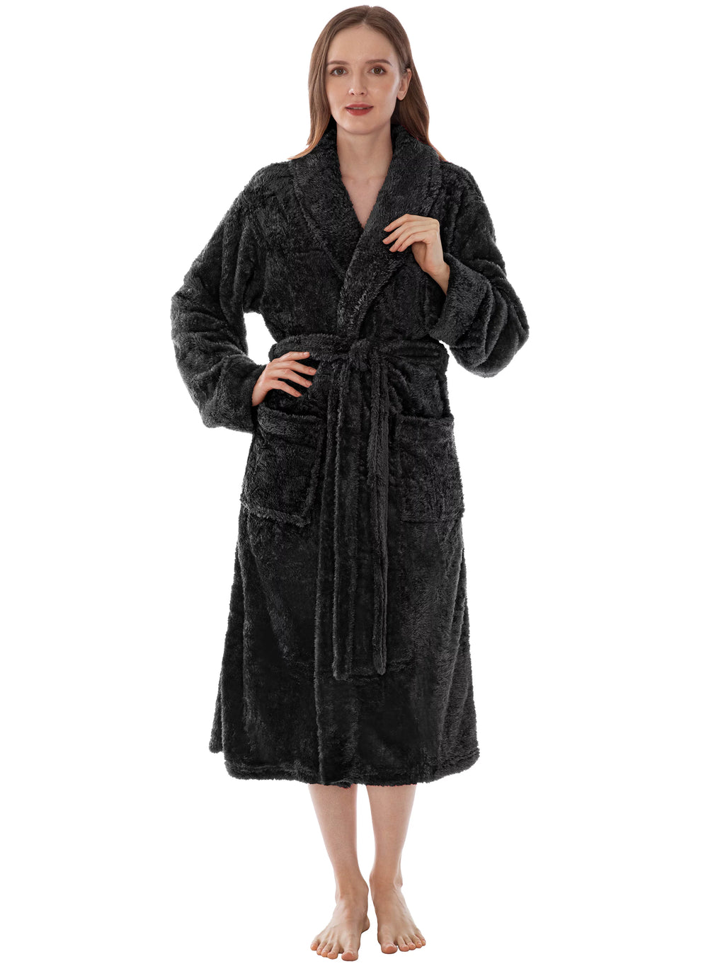 Black Fleece Sherpa Robe Q88402
