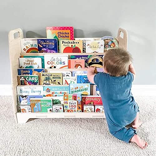 Large Montessori Wooden Bookshelf O33824