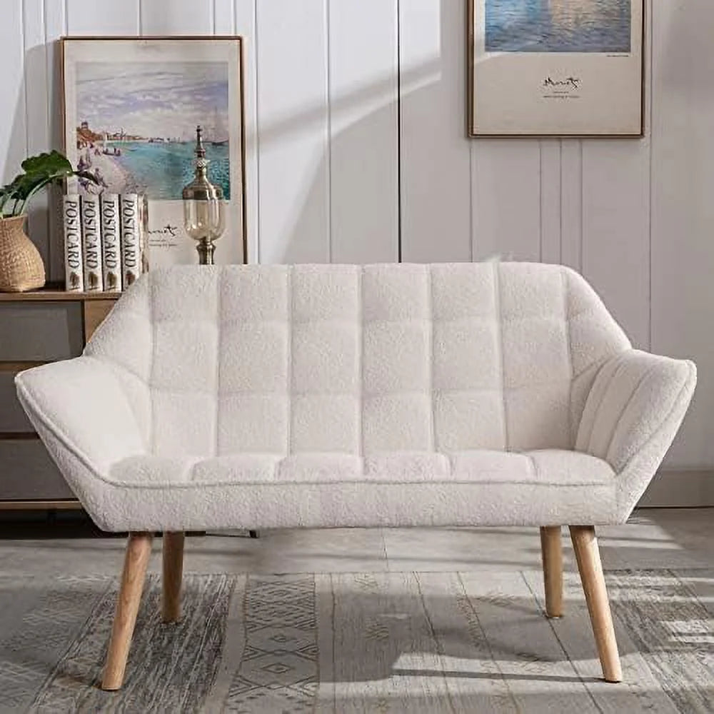 Sherpa Accent Chair with Ottoman Q6653