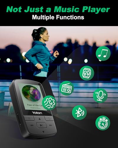 MP3 Player with Bluetooth, 64GB, FM Radio, Earphones Included W876818