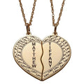 Sterling Silver Name Heart Necklace W64044