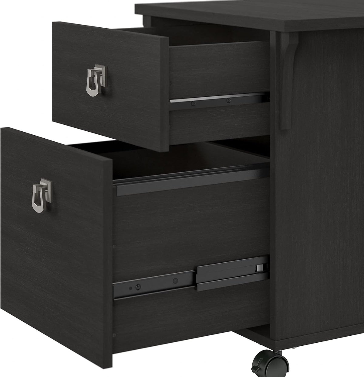 Black 2 Drawer Mobile File Cabinet A169822