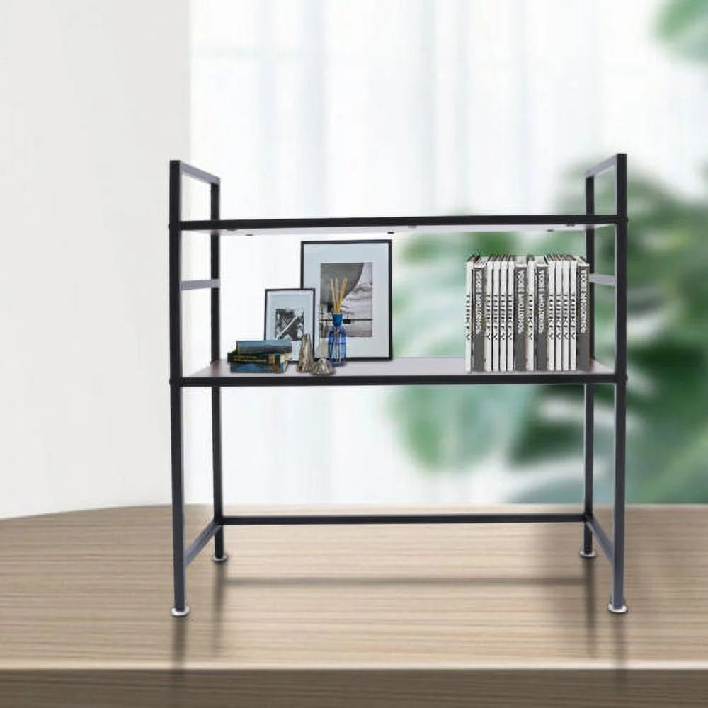 Wood Countertop Hutch Bookshelf 2PCS H91936