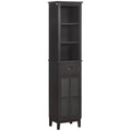 Slim Bathroom Storage Cabinet with Door & Shelves H71819