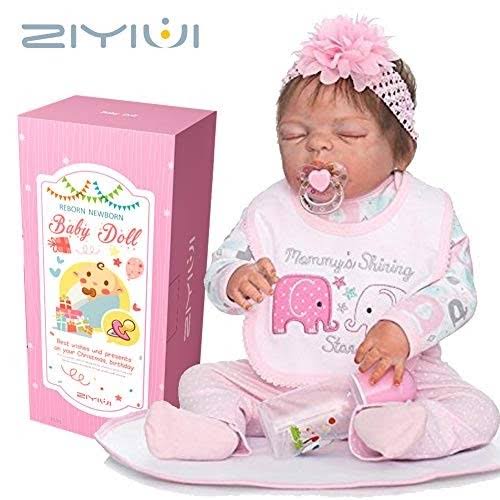 Full Body Silicone Vinyl Reborn Baby Girl Doll T742252