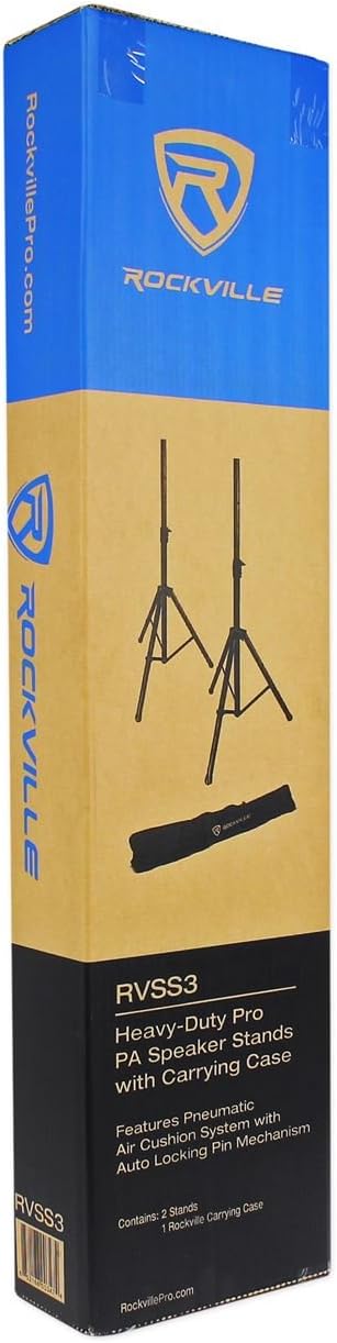 10 Powered DJ Speakers with Stands and Cables D809