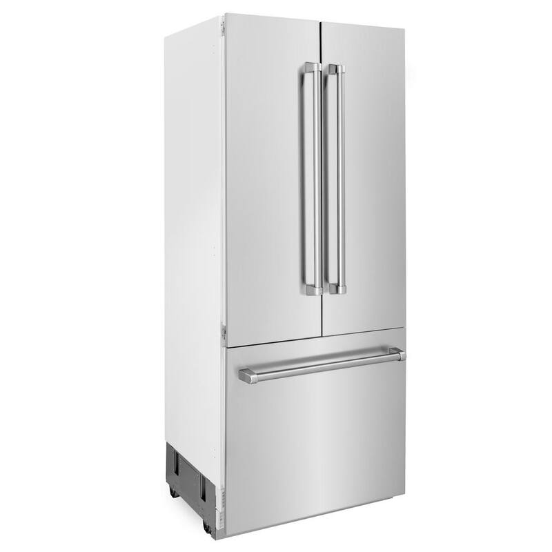 36 in. 3-Door French Door Refrigerator with Ice and Water Dispenser Stainless Steel J2743