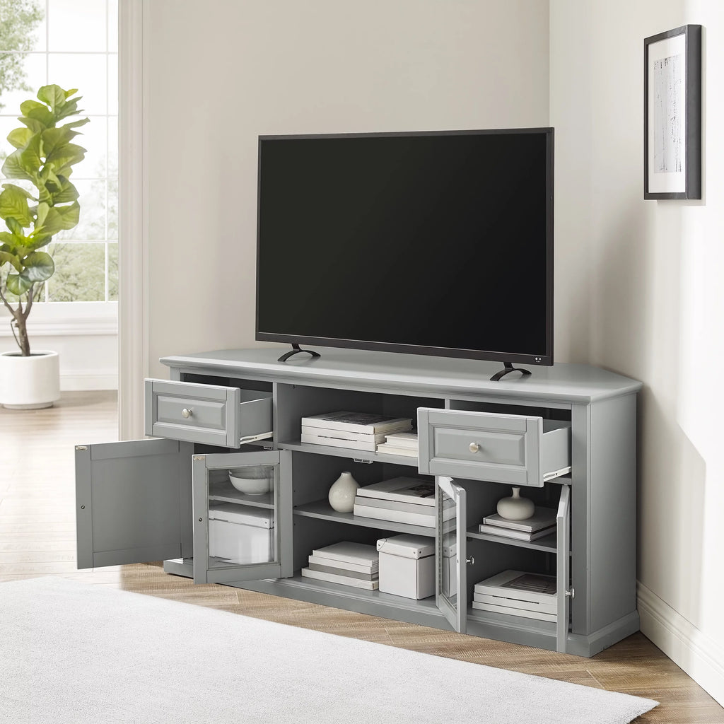Gray Wood TV Stand P369