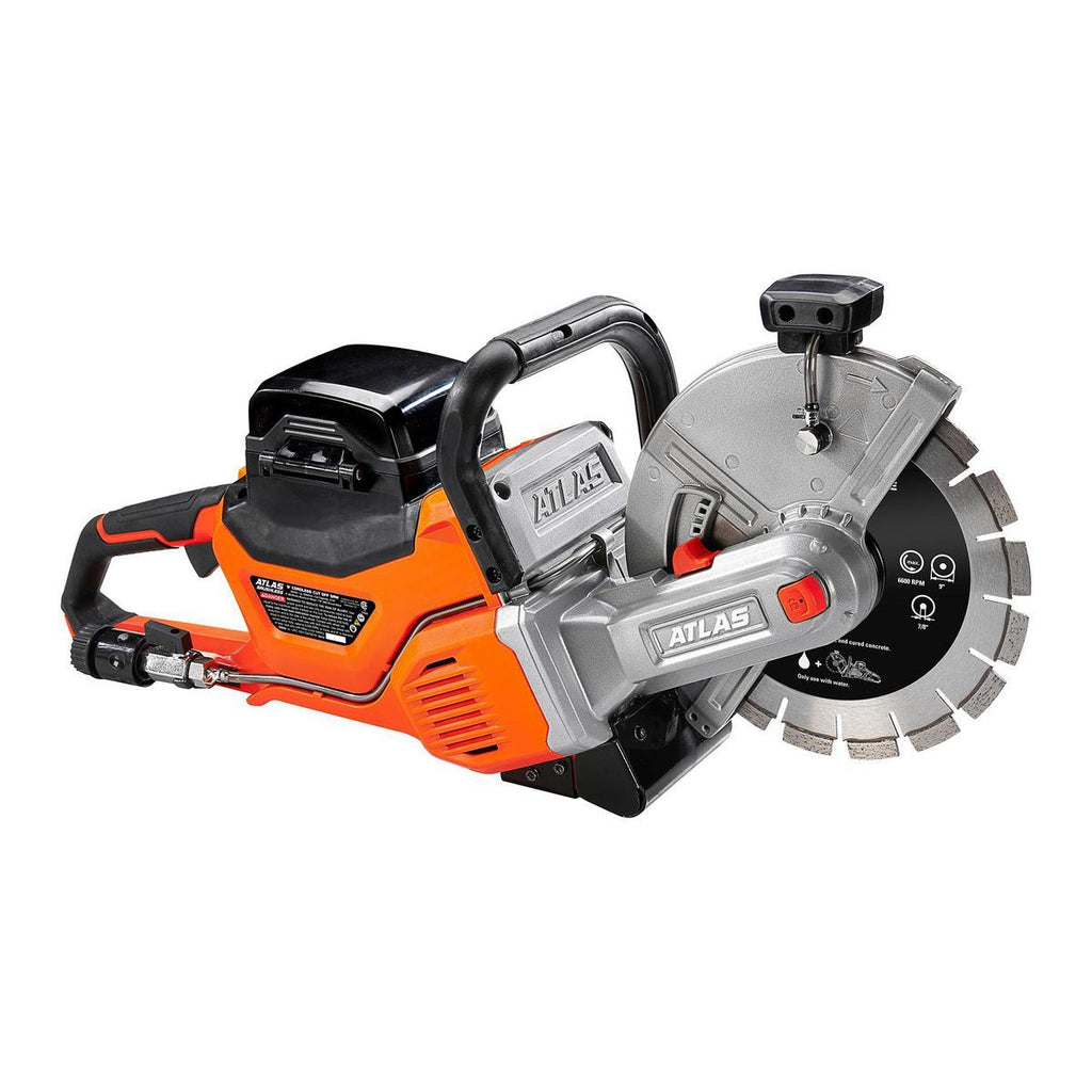 80V Brushless Cordless 9 in. Concrete Cut-Off Saw Kit with 4 Ah Battery and Charger V834
