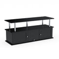 Black 3 Cabinet TV Stand U376